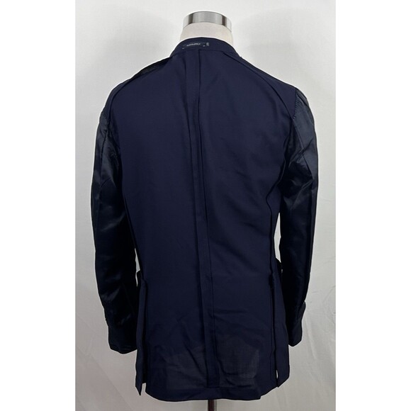 Suitsupply 44L Havana Flap Traveller Suit 36x32 100% Wool Blue Two Button Vented - Picture 9 of 13